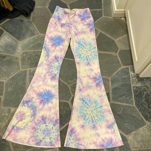 Free people movement tie dye bell leggings